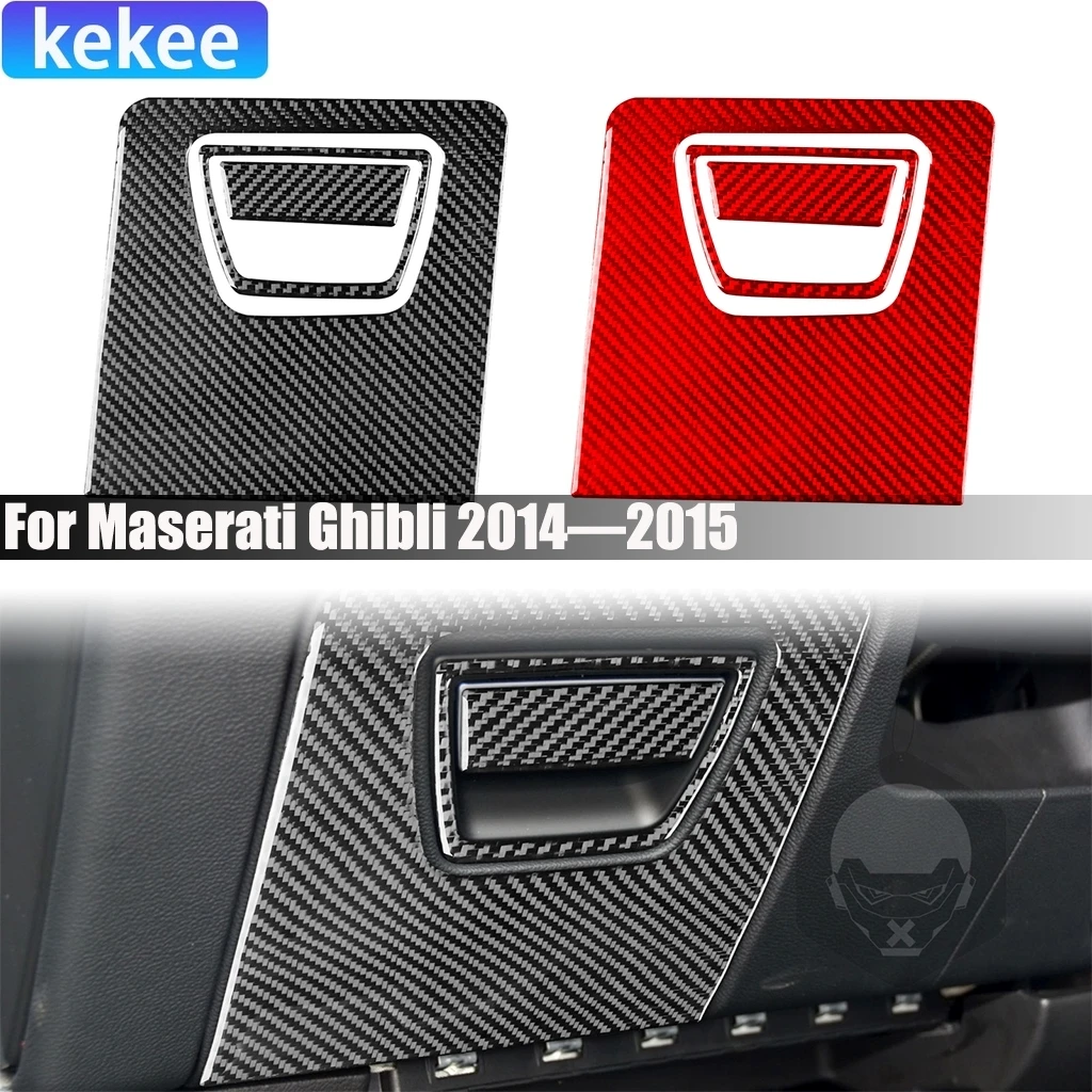 Carbon Fiber Car Accessories Driver Dashboard Storage Decorative Modified Interior Cover Sticker For Maserati Ghibli 2014-2015 
Carbon Fiber Car Accessories Driver Dashboard Storage Decorative Modified Interior Cover Sticker For Maserati Ghibli 2014-2015