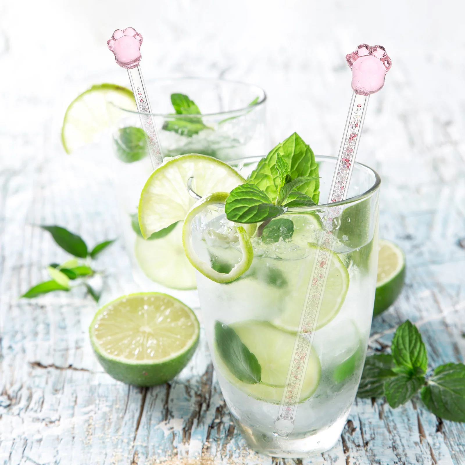 2Pcs Glass Mixing Sticks Premium Stirrer for Drinks Sundae Bar Tool Lovely Design Coffee Shop Utensil Set
2Pcs Glass Mixing Sticks Premium Stirrer for Drinks Sundae Bar Tool Lovely Design Coffee Shop Utensil Set