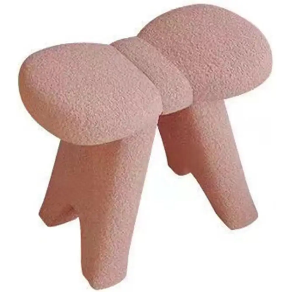 Pink Comfortable Sheep Wool Home Shoe Stool for Vanity Area
Pink Comfortable Sheep Wool Home Shoe Stool for Vanity Area