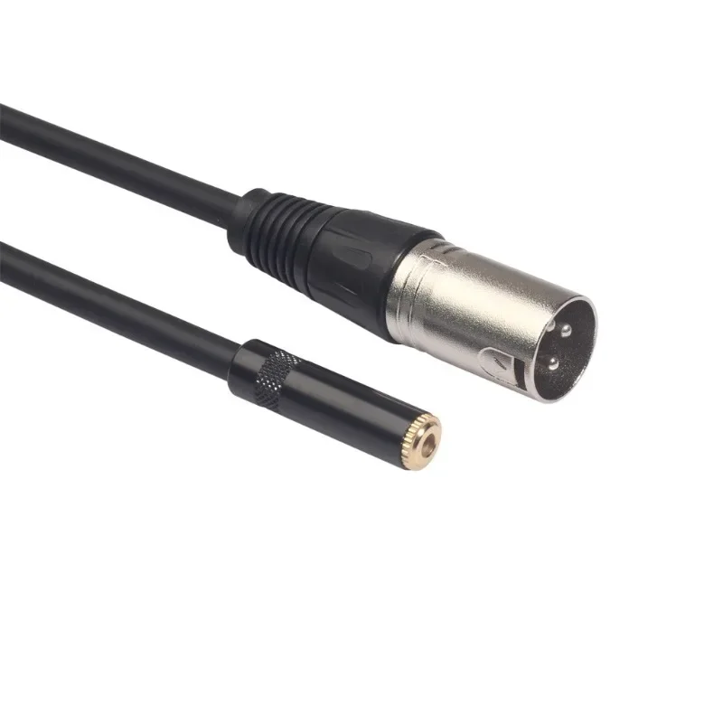 0.3M Black Zinc Alloy Shell with Shielding 3.5 Female To Canon Public Audio Cable Microphone Adapter Cable
0.3M Black Zinc Alloy Shell with Shielding 3.5 Female To Canon Public Audio Cable Microphone Adapter Cable