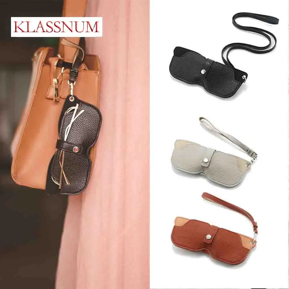 KLASSNUM PU Leather Litchi Embossed Glasses Cover Cute Hanging Sunglasses Reading Glasses Storage Bag Travel Eyewear Holder
KLASSNUM PU Leather Litchi Embossed Glasses Cover Cute Hanging Sunglasses Reading Glasses Storage Bag Travel Eyewear Holder