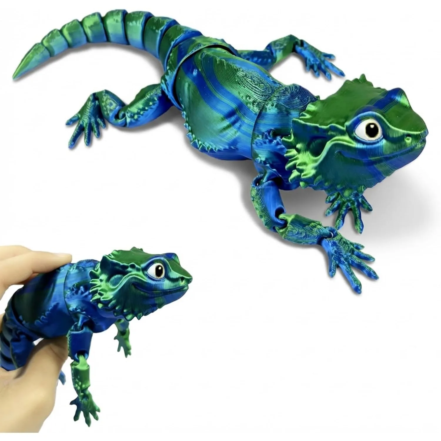 3D Printed Bearded Dragon Animals Flexible Articulated Stuff Home Office Decor Stocking Stuffers Bulk, Birthday Party Halloween
3D Printed Bearded Dragon Animals Flexible Articulated Stuff Home Office Decor Stocking Stuffers Bulk, Birthday Party Halloween