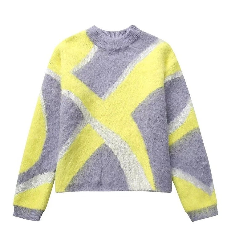 Autumn Winter Women's Slimming Versatile Patchwork Knitwear round Ne Pullover Regular Length Other Material 00%
Autumn Winter Women's Slimming Versatile Patchwork Knitwear round Ne Pullover Regular Length Other Material 00%