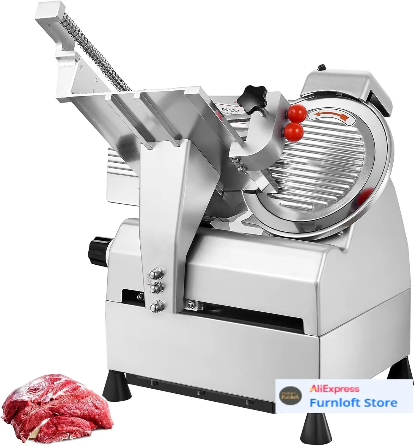 Automatic Meat Slicer, 540W Deli Slicer with Two 10" Stainless Steel Removable Blade, 0-15mm Adjustable Thickness for Home
Automatic Meat Slicer, 540W Deli Slicer with Two 10" Stainless Steel Removable Blade, 0-15mm Adjustable Thickness for Home