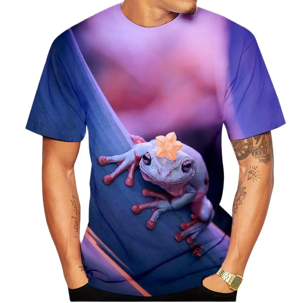 Summer Men Fun Frog Print 3d Printed Pattern T-Shirt O Neck Short Sleeve Fashion Casual Hip Hop Funny Loose Plus Size Top
Summer Men Fun Frog Print 3d Printed Pattern T-Shirt O Neck Short Sleeve Fashion Casual Hip Hop Funny Loose Plus Size Top