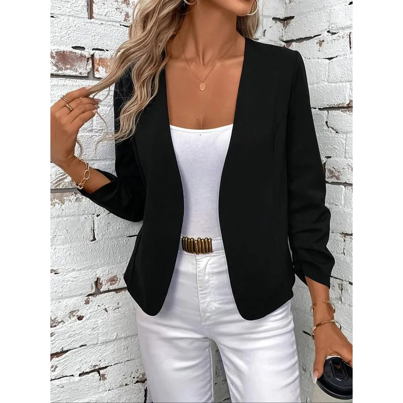 Women's Casual Outerwear Spring 2026 Fashionable Streetwear Style Other Fabric Ladies Suit Jacket
Women's Casual Outerwear Spring 2026 Fashionable Streetwear Style Other Fabric Ladies Suit Jacket