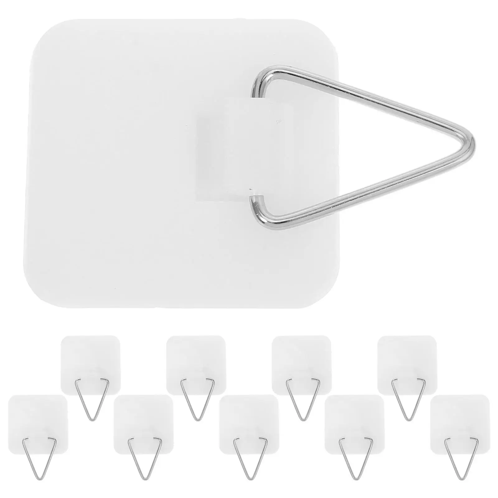 10 Pcs Wall Hanging Adhesive Hooks Hangers for Photo Frame Plastic Sticky Plate Display Home Foamboard Without Nail Storage
10 Pcs Wall Hanging Adhesive Hooks Hangers for Photo Frame Plastic Sticky Plate Display Home Foamboard Without Nail Storage