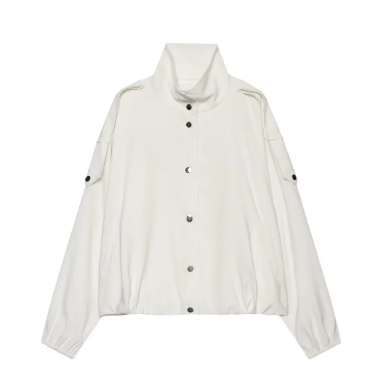 HipSeam Women's Bomber Jacket Casual New 2026 Autumn High-Neck Long Sleeve Shoulder Pads Women Jacket Coats Female Chic Tops
HipSeam Women's Bomber Jacket Casual New 2026 Autumn High-Neck Long Sleeve Shoulder Pads Women Jacket Coats Female Chic Tops