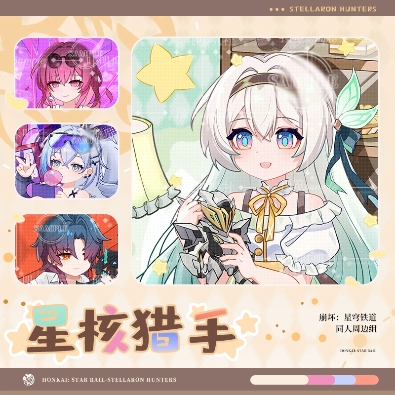 Аниме Honkai: Star Rail Stellaron Hunters Series, серебряный волк, светлячок, жесть, значок, акриловая подставка, карта, товары Doujin, игра
Аниме Honkai: Star Rail Stellaron Hunters Series, серебряный волк, светлячок, жесть, значок, акриловая подставка, карта, товары Doujin, игра