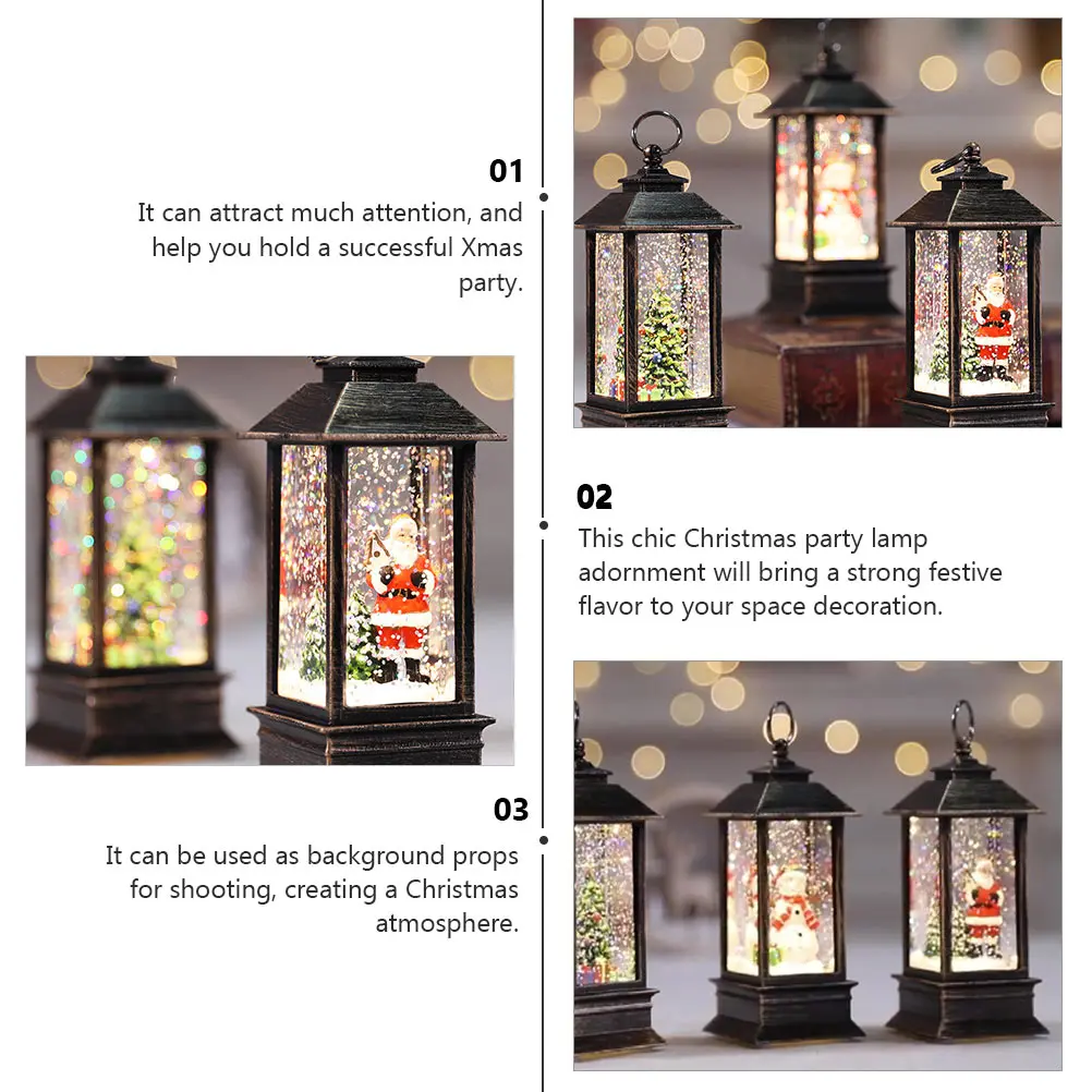 Portable Mini Oil Lamp Christmas Decor Desktop Ornament Brown Color Festive Party Adornment Luminous Night Light 
Portable Mini Oil Lamp Christmas Decor Desktop Ornament Brown Color Festive Party Adornment Luminous Night Light