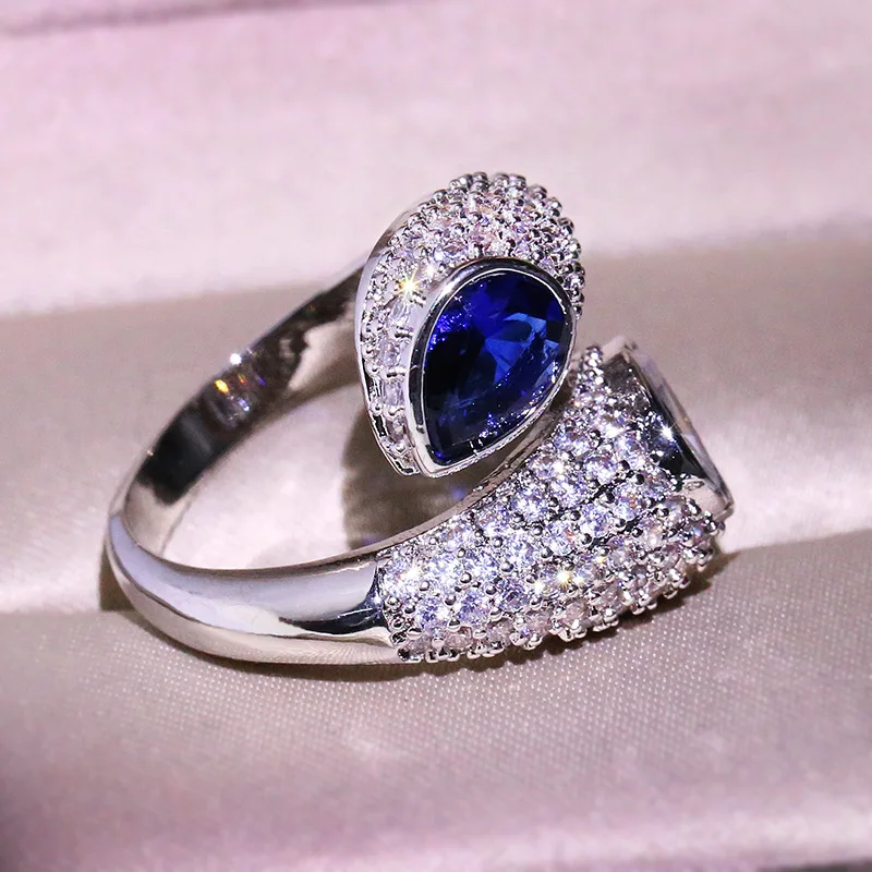 2021 New S925 Silver Color Ring with Blue ZIrcon Stone Adjustable Jewelry for Women Wedding Engagement Fashion Best Gift
2021 New S925 Silver Color Ring with Blue ZIrcon Stone Adjustable Jewelry for Women Wedding Engagement Fashion Best Gift