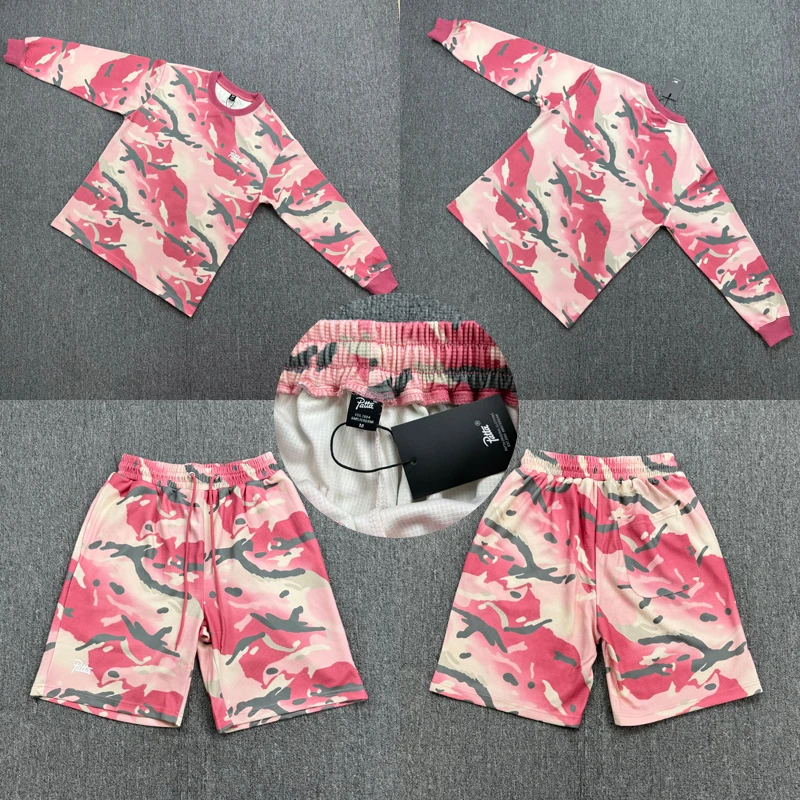 26SS американский стиль модные красные камуфляжные шорты патта летние мужские и женские уличные свободные повседневные короткие брюки на шнурке
26SS американский стиль модные красные камуфляжные шорты патта летние мужские и женские уличные свободные повседневные короткие брюки на шнурке