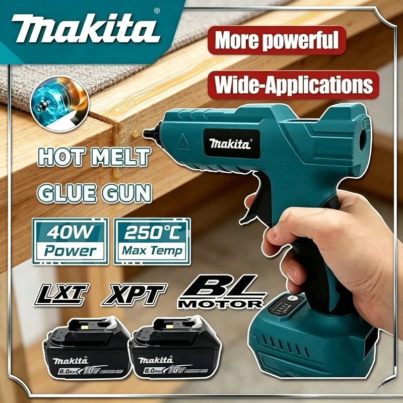 Makita Cordless Tool Electric Handheld Hot Glue Gun Repair DIY Hot Melt Welding Hot Air Gun Anti-scald Nozzle Power Tool
Makita Cordless Tool Electric Handheld Hot Glue Gun Repair DIY Hot Melt Welding Hot Air Gun Anti-scald Nozzle Power Tool