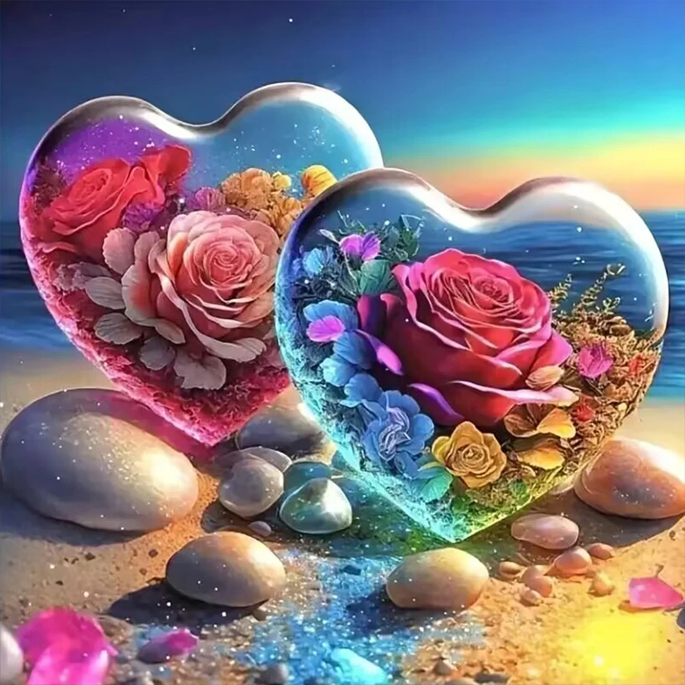 DIY diamond painting set, heart-shaped case full round diamond Mosaic, home wall decoration gift
DIY diamond painting set, heart-shaped case full round diamond Mosaic, home wall decoration gift