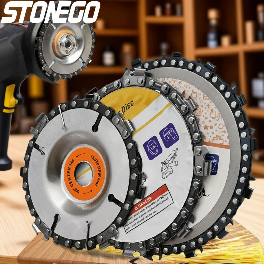 4 Inch 5 Inch Wood Carving Disc Chainsaw Blade Angle Grinder Tool for Woodworking DIY Crafts Cutting Wheel
4 Inch 5 Inch Wood Carving Disc Chainsaw Blade Angle Grinder Tool for Woodworking DIY Crafts Cutting Wheel