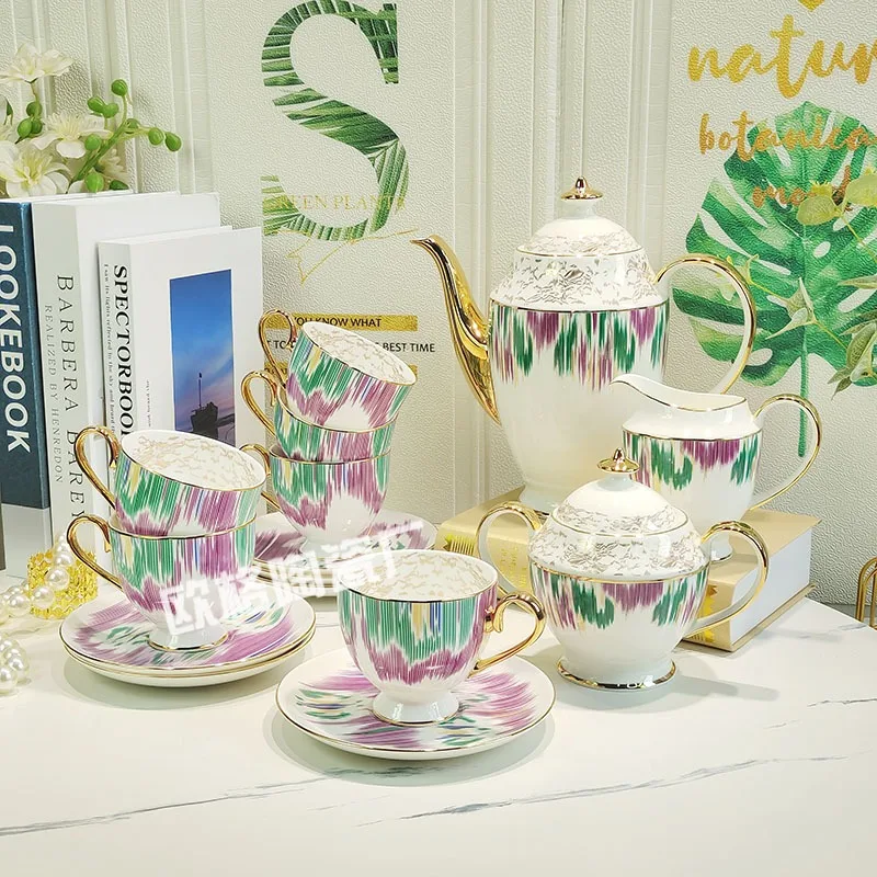 European - Style Bone China Creative Coffee and Tea Set High - Value and Personalized Perfect As A Wedding Gift for Best Friends
European - Style Bone China Creative Coffee and Tea Set High - Value and Personalized Perfect As A Wedding Gift for Best Friends