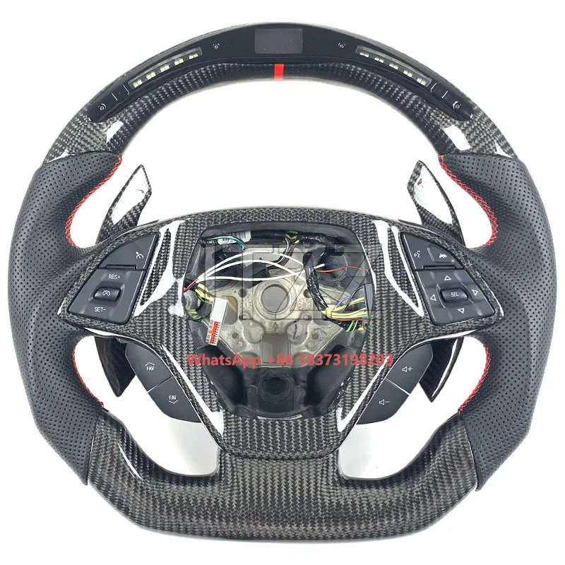 FOR Chevrolet Corvette Camaro C7 2011 2012 2014 2016 2017 Steering Wheel Carbon Fiber Leather Style Customization
FOR Chevrolet Corvette Camaro C7 2011 2012 2014 2016 2017 Steering Wheel Carbon Fiber Leather Style Customization