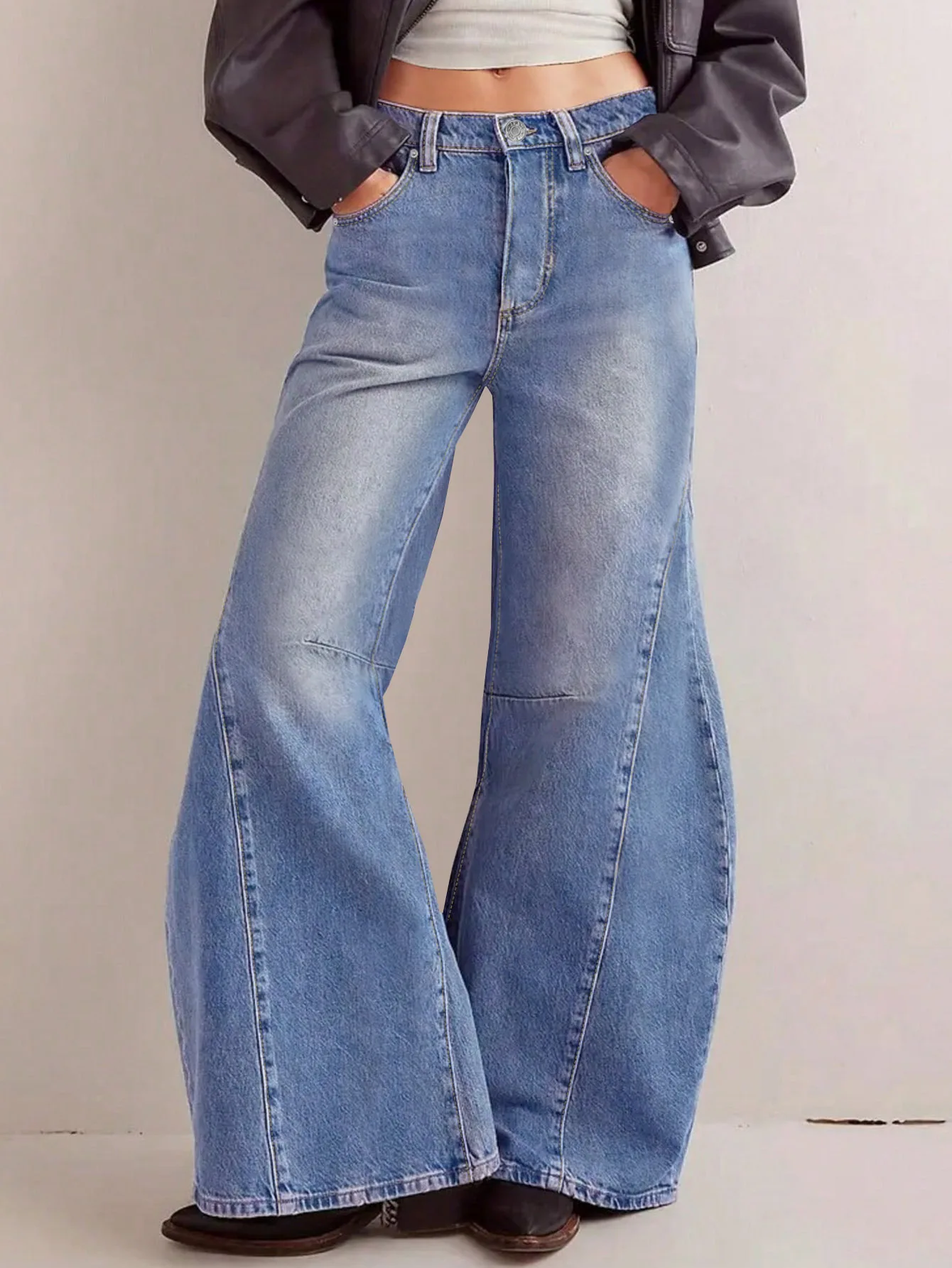 Loose Straight Leg Casual Jeans Denim Pants Women High Waist Button Closure All Seasons High Street Style Comfortable Fit
Loose Straight Leg Casual Jeans Denim Pants Women High Waist Button Closure All Seasons High Street Style Comfortable Fit