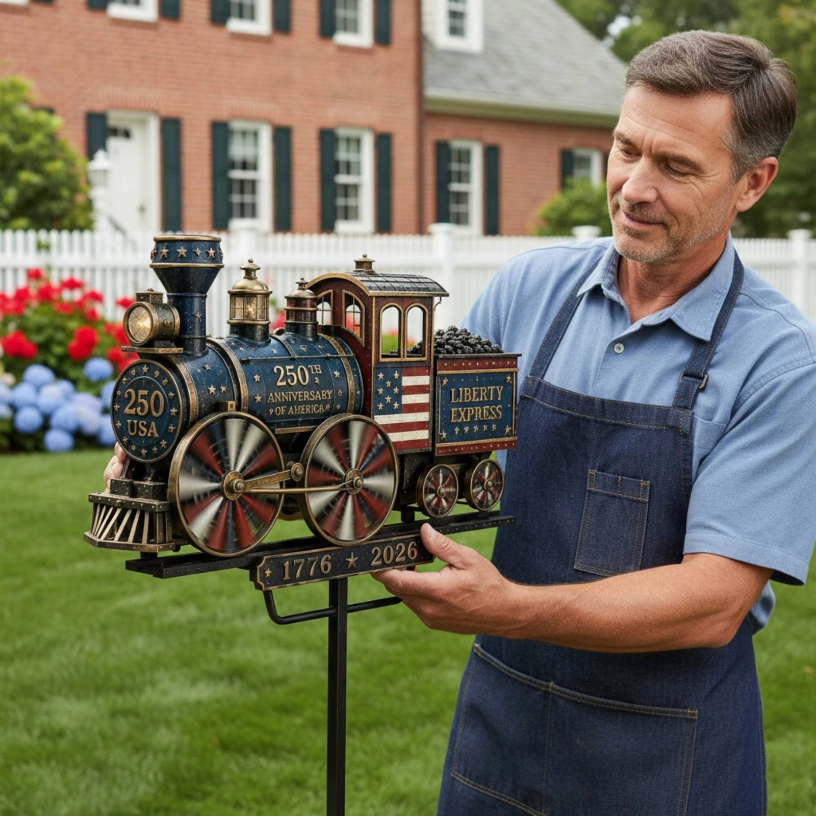 Train Windwheel Ornament Outdoor Decorative Stake-Mounted Lawn Train Ornamental Windwheel Stake Weather Resistant Wind Rotator
Train Windwheel Ornament Outdoor Decorative Stake-Mounted Lawn Train Ornamental Windwheel Stake Weather Resistant Wind Rotator