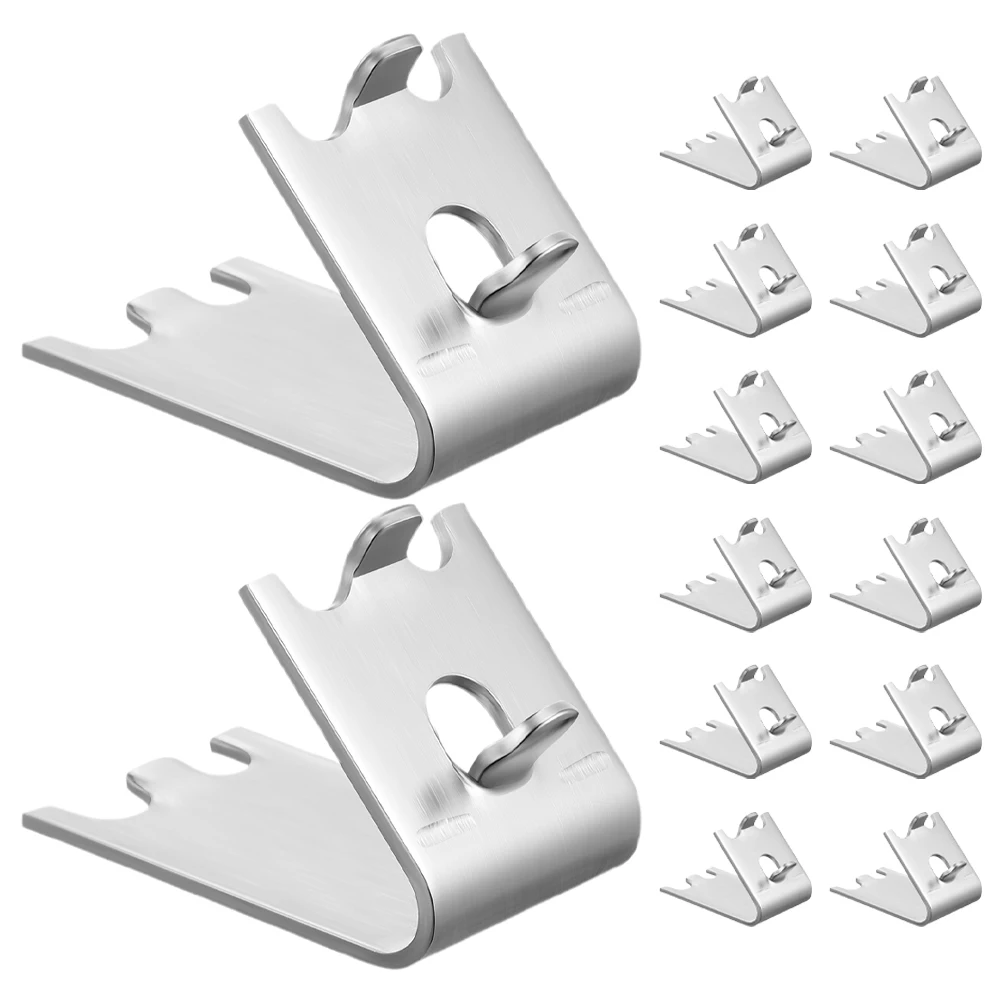 14pcs Stainless Steel Freezer Shelf Clips Heavy Duty Commercial Refrigerator Cooler Shelving Adjustable Height Easy Install 
14pcs Stainless Steel Freezer Shelf Clips Heavy Duty Commercial Refrigerator Cooler Shelving Adjustable Height Easy Install