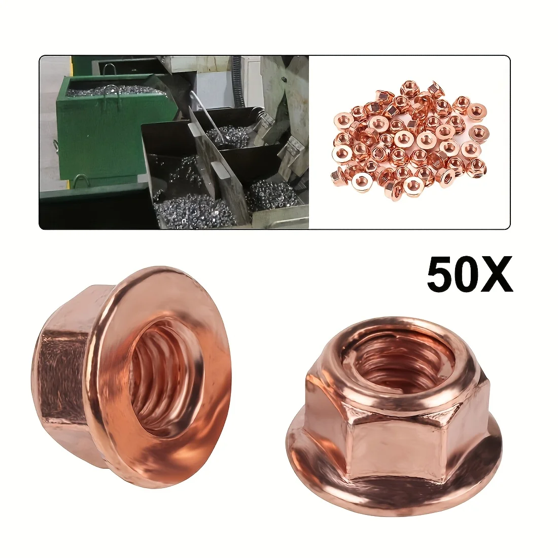 50/100 Durable Brass Exhaust Nuts M8x1.25 - Full Hex Thread - Automotive Exhaust Pipe Fasteners
50/100 Durable Brass Exhaust Nuts M8x1.25 - Full Hex Thread - Automotive Exhaust Pipe Fasteners
