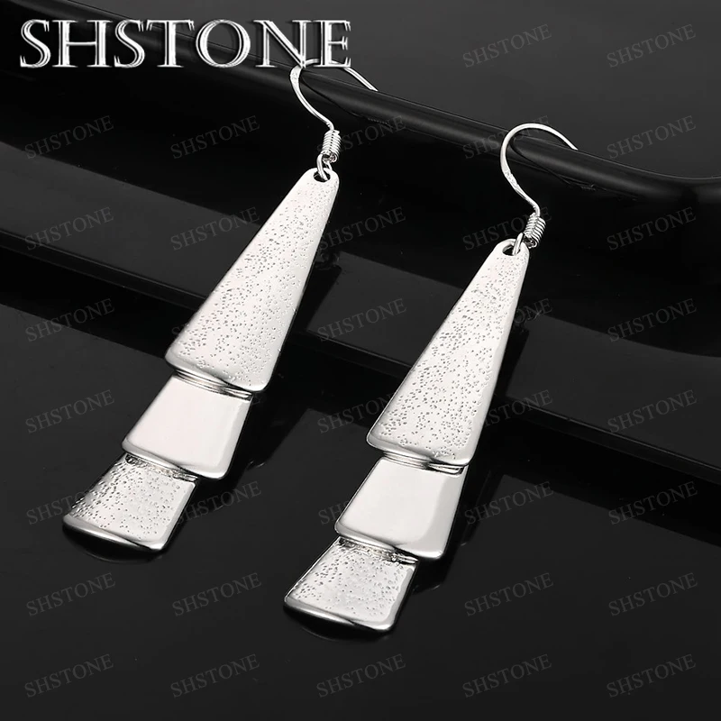 925 Sterling Silver Drop Earring Fashion Charm Jewelry Woman Men Party Wedding Birthday Gift Silver Jewelry Accessories
925 Sterling Silver Drop Earring Fashion Charm Jewelry Woman Men Party Wedding Birthday Gift Silver Jewelry Accessories