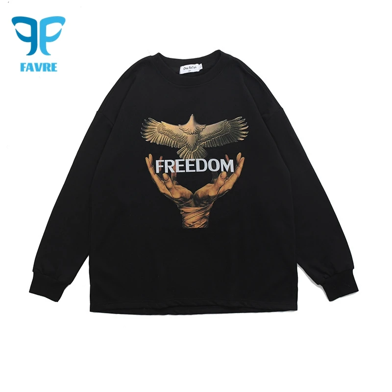 FAVRE Lift Freedom Bird Print Sweatshirts Men Crewneck Loose Hoodies Autumn Y2K Abstract Casual High Street Ins Vintage Pullover
FAVRE Lift Freedom Bird Print Sweatshirts Men Crewneck Loose Hoodies Autumn Y2K Abstract Casual High Street Ins Vintage Pullover