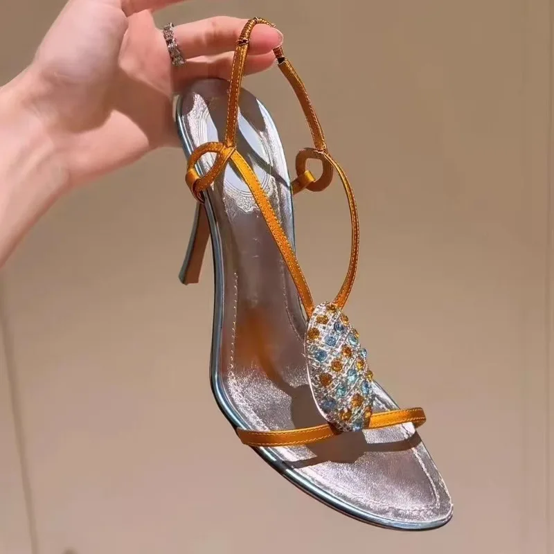 Elegant Women's Shoes Luxury Rhinestone High Heeled Sandals for Woman Fashion Model Casual Shoes Designer Shoes Sandalias Mujer
Elegant Women's Shoes Luxury Rhinestone High Heeled Sandals for Woman Fashion Model Casual Shoes Designer Shoes Sandalias Mujer