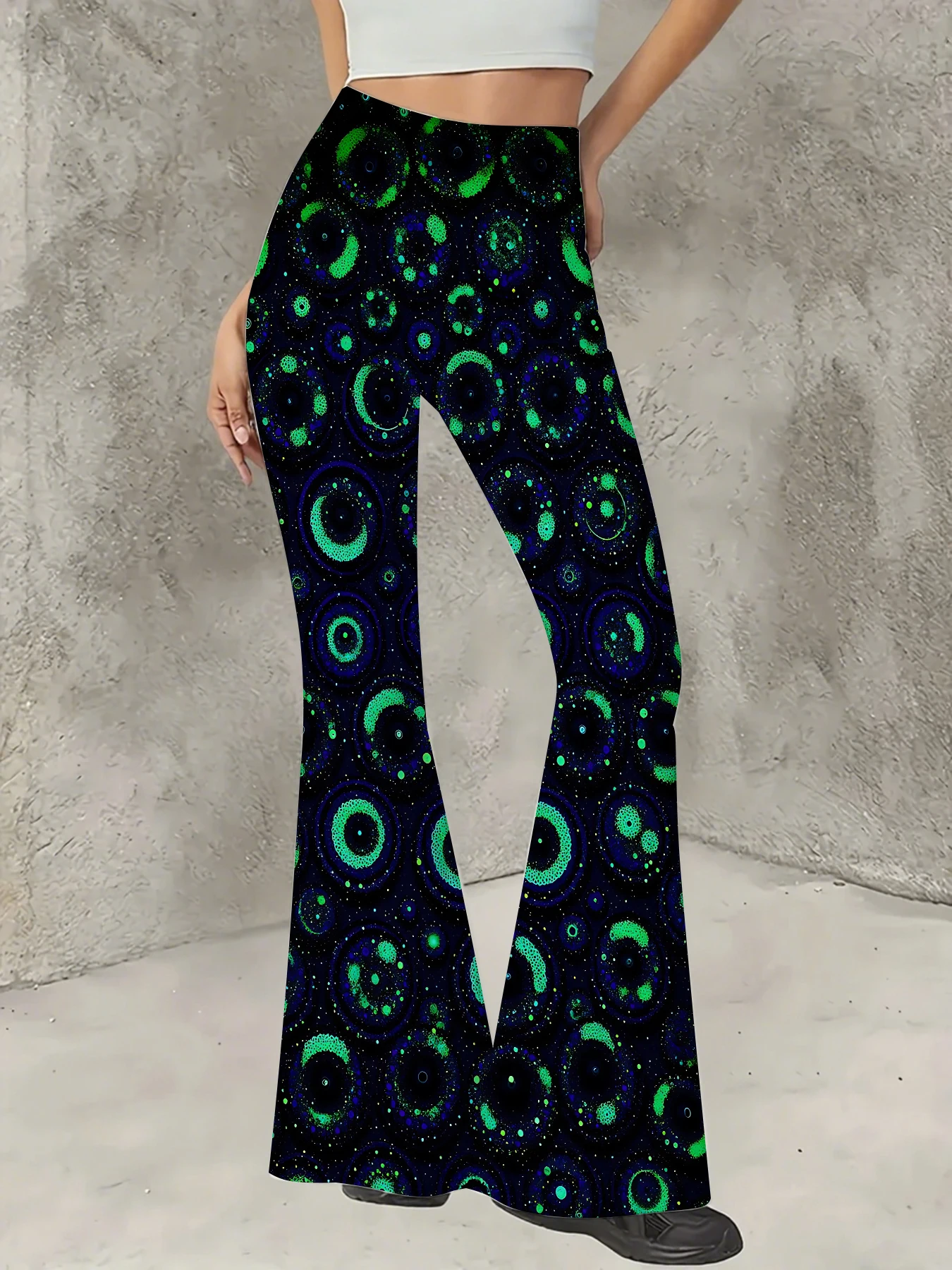 Women's Striped Print Flare Pants Loose Fit Knit Wide Leg Bell Bottom Trousers
Women's Striped Print Flare Pants Loose Fit Knit Wide Leg Bell Bottom Trousers