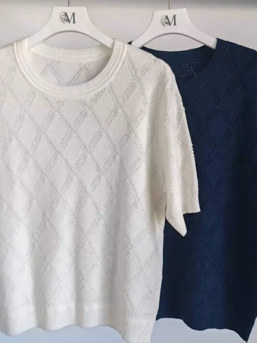 Slim Fit круглый Ne ort Sve Трикотажные женские базовые трикотажные изделия для поездок на работу с ромбовидным узором Летние профессиональные
Slim Fit круглый Ne ort Sve Трикотажные женские базовые трикотажные изделия для поездок на работу с ромбовидным узором Летние профессиональные