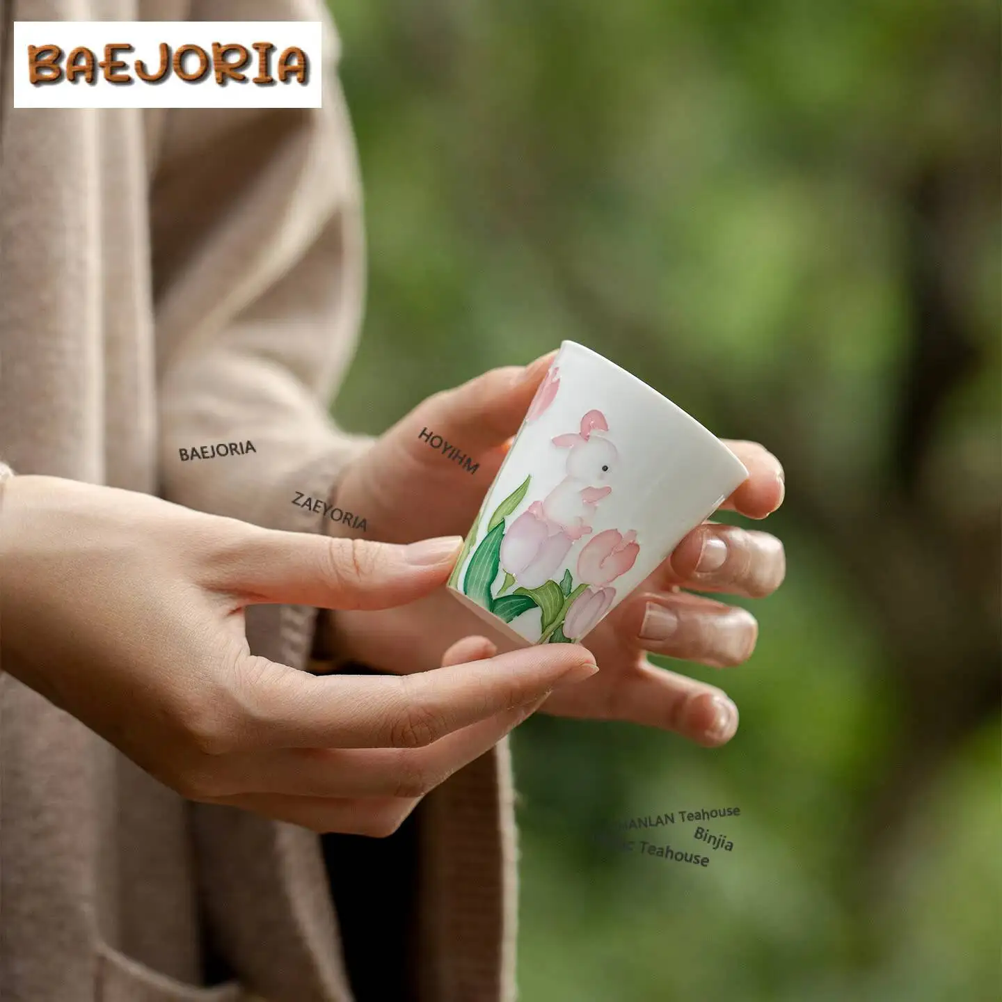 80ml Hand-painted Tulip Rabbit Teacup Handmade Tea Bowl Jug Tea-tasting Fragrance Cup Jianzhan Master Cups Cha Collection
80ml Hand-painted Tulip Rabbit Teacup Handmade Tea Bowl Jug Tea-tasting Fragrance Cup Jianzhan Master Cups Cha Collection