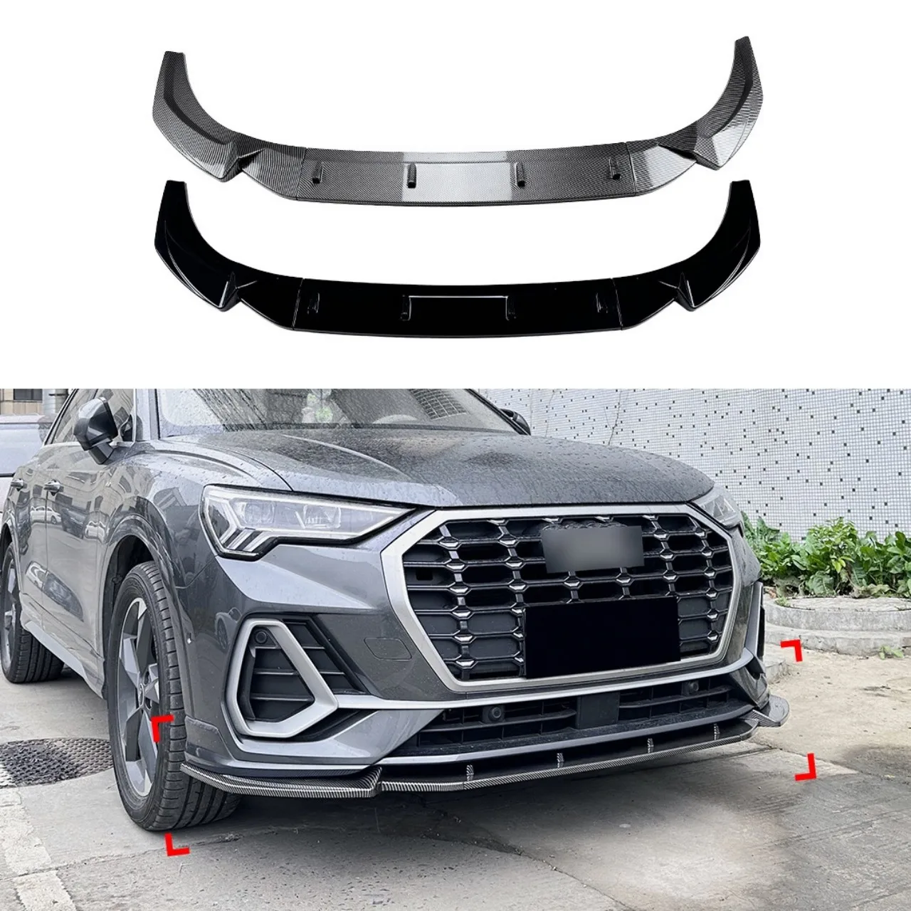 Car Front Bumper Lip Body Kit Spoiler For Audi Q3 F3 Sline 2019+ Splitter Bumper Canard Lip Splitter Accessories
Car Front Bumper Lip Body Kit Spoiler For Audi Q3 F3 Sline 2019+ Splitter Bumper Canard Lip Splitter Accessories