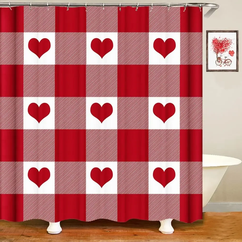Valentine's Day Shower Curtain Falling Red Couple Romantic Love Bathroom Decorative Waterproof Shower Curtain 90x180cm
Valentine's Day Shower Curtain Falling Red Couple Romantic Love Bathroom Decorative Waterproof Shower Curtain 90x180cm