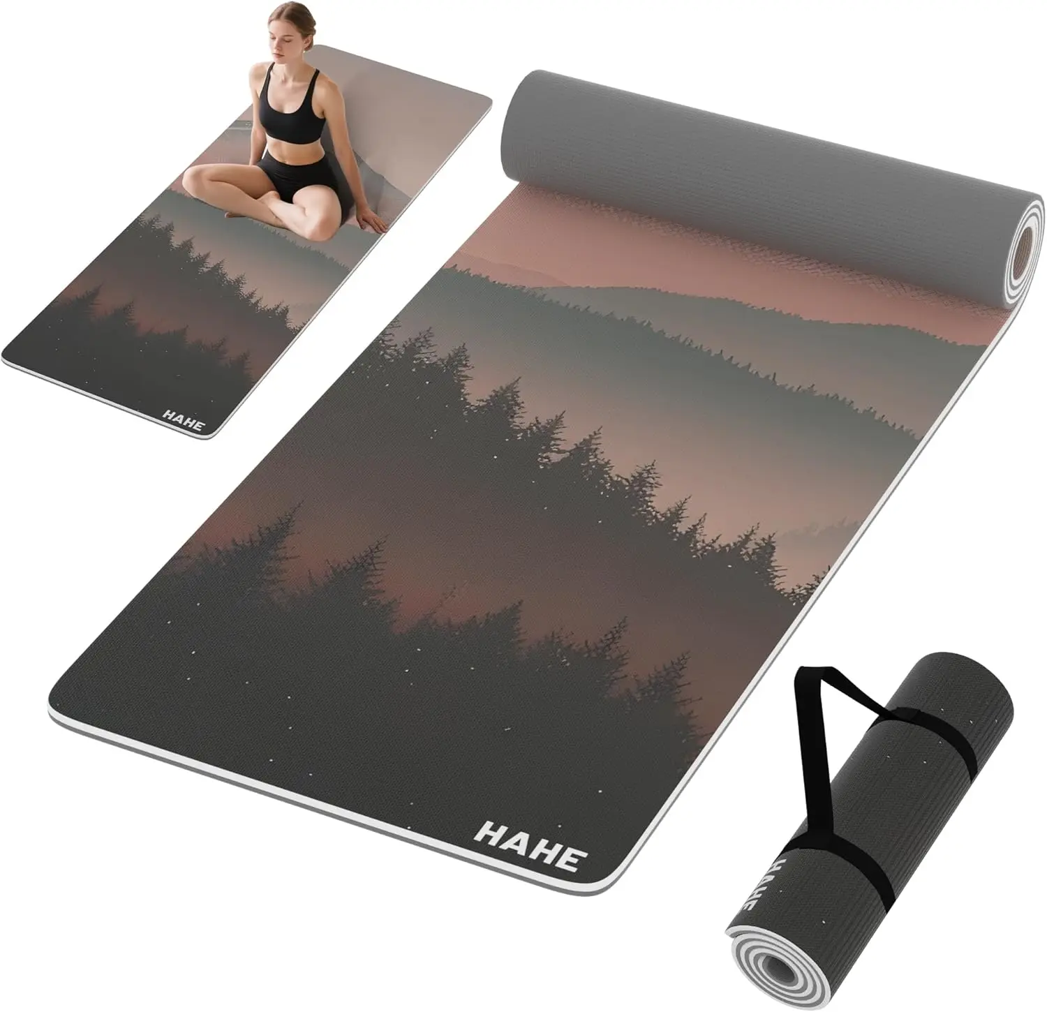 Yoga Mat Thick 8mm Non Slip Eco-Friendly POE High Rebound Shock Absorption Anti-Tear Sweat-Resistant Large 72x24 Inches with
Yoga Mat Thick 8mm Non Slip Eco-Friendly POE High Rebound Shock Absorption Anti-Tear Sweat-Resistant Large 72x24 Inches with