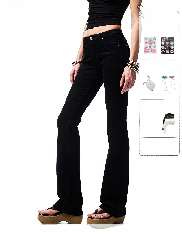 Low Waist Bell Bottom Jeans Women's Classic Black White Pure Color Embroidery Slim Fit Denim Jeans Versatile Washed Long Trou...
Low Waist Bell Bottom Jeans Women's Classic Black White Pure Color Embroidery Slim Fit Denim Jeans Versatile Washed Long Trou...