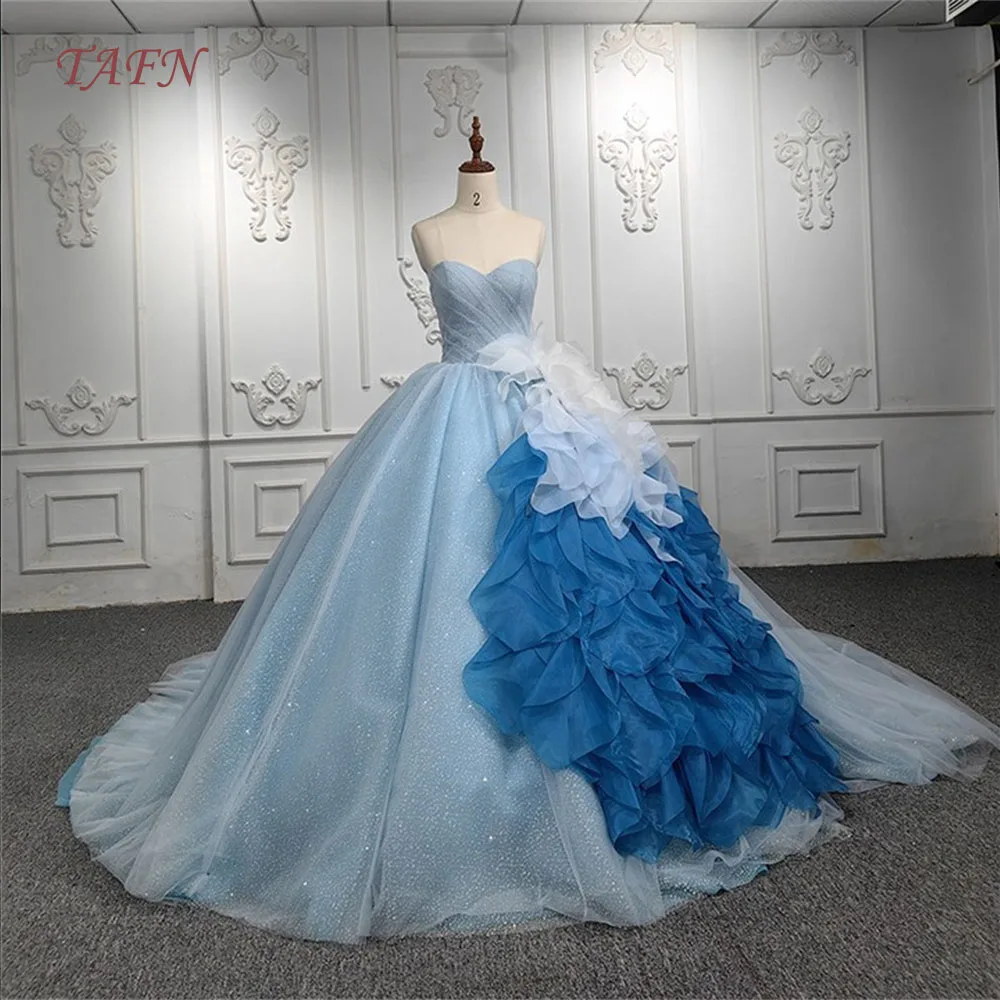 TAFN Мечтательные платья Quinceanera, бальное платье без бретелек с воротником в форме сердца, трапециевидное платье со шлейфом и шнуровкой, платья de 15, по индивидуальному заказу
TAFN Мечтательные платья Quinceanera, бальное платье без бретелек с воротником в форме сердца, трапециевидное платье со шлейфом и шнуровкой, платья de 15, по индивидуальному заказу