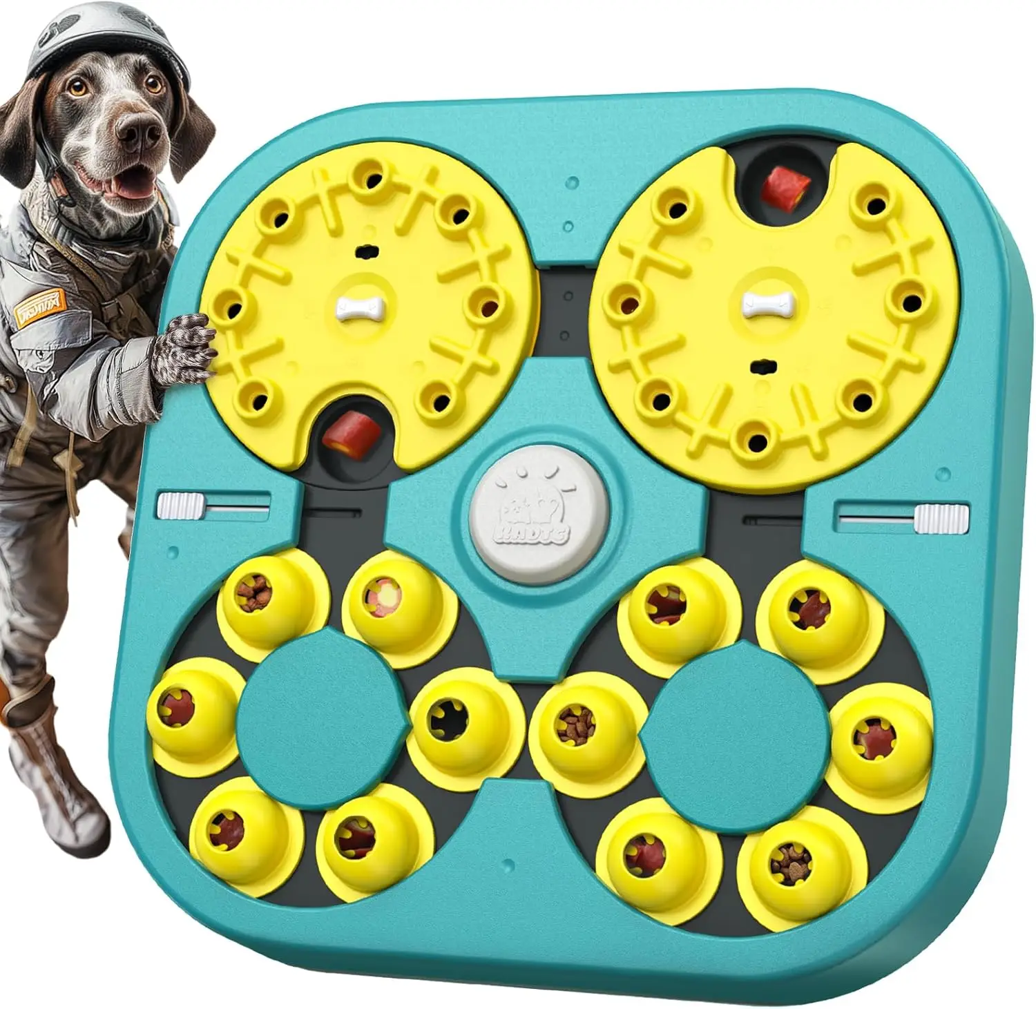 5-Level Dog Puzzle Toy with 6 Play Modes, Extra-Large Treat Challenge for Smart Dogs, Mental Stimulation from Beginner to Expert
5-Level Dog Puzzle Toy with 6 Play Modes, Extra-Large Treat Challenge for Smart Dogs, Mental Stimulation from Beginner to Expert