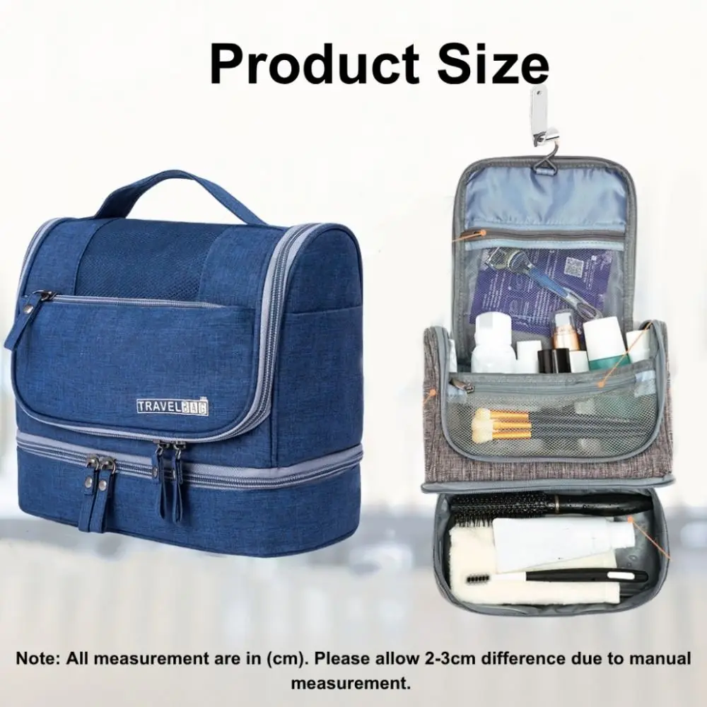 Solid Color Hanging Makeup Bag Oxford Cloth Waterproof Toiletry Organizer Bag Multifunctional Dry-wet separation Cosmetic Bag
Solid Color Hanging Makeup Bag Oxford Cloth Waterproof Toiletry Organizer Bag Multifunctional Dry-wet separation Cosmetic Bag