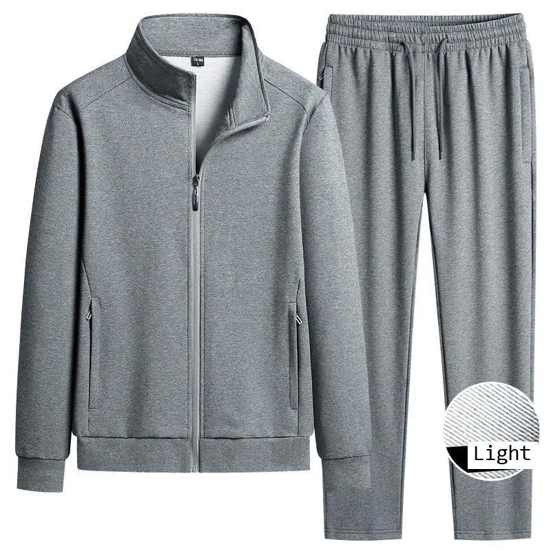 Spring Autumn Pure Cotton Stand Collar Sports Suit Set Thin Casual Workout Men's Sweatshirt Jack And Pant Suit Two Piece Set
Spring Autumn Pure Cotton Stand Collar Sports Suit Set Thin Casual Workout Men's Sweatshirt Jack And Pant Suit Two Piece Set