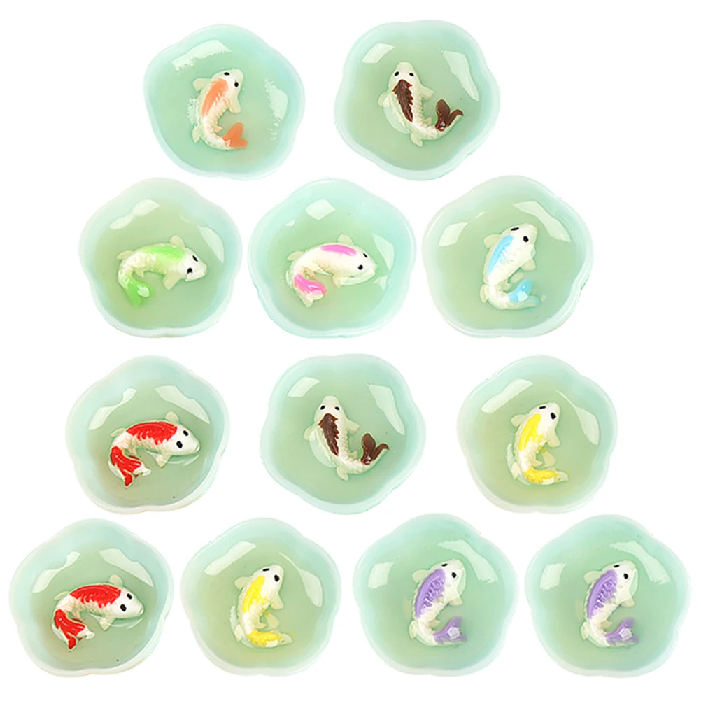 16 Pcs Models Simulated Fish Bowl Ornament Dollhouse Phone Case Miniature Pond Tank
16 Pcs Models Simulated Fish Bowl Ornament Dollhouse Phone Case Miniature Pond Tank