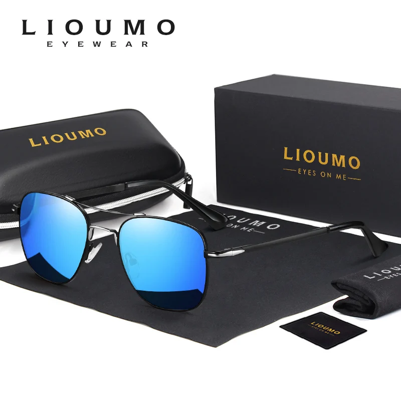 LIOUMO 2023 Top Quality Metal Frame Polarized Sunglasses Men Women Blue Mirror Shades Driving Eyewear UV400 gafas de sol hombre
LIOUMO 2023 Top Quality Metal Frame Polarized Sunglasses Men Women Blue Mirror Shades Driving Eyewear UV400 gafas de sol hombre