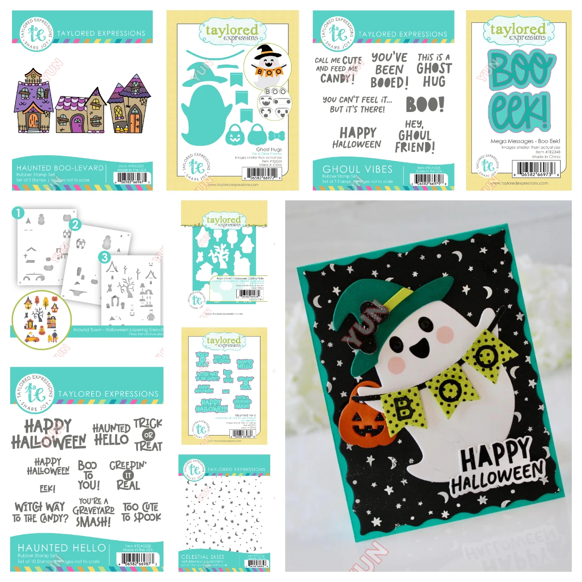 New Halloween Craft Metal Cutting Dies Stamps Stencil Boo Eek Ghost Hugs Die & Clear Stamp Combo DIY Scrapbooking Diary Template
New Halloween Craft Metal Cutting Dies Stamps Stencil Boo Eek Ghost Hugs Die & Clear Stamp Combo DIY Scrapbooking Diary Template