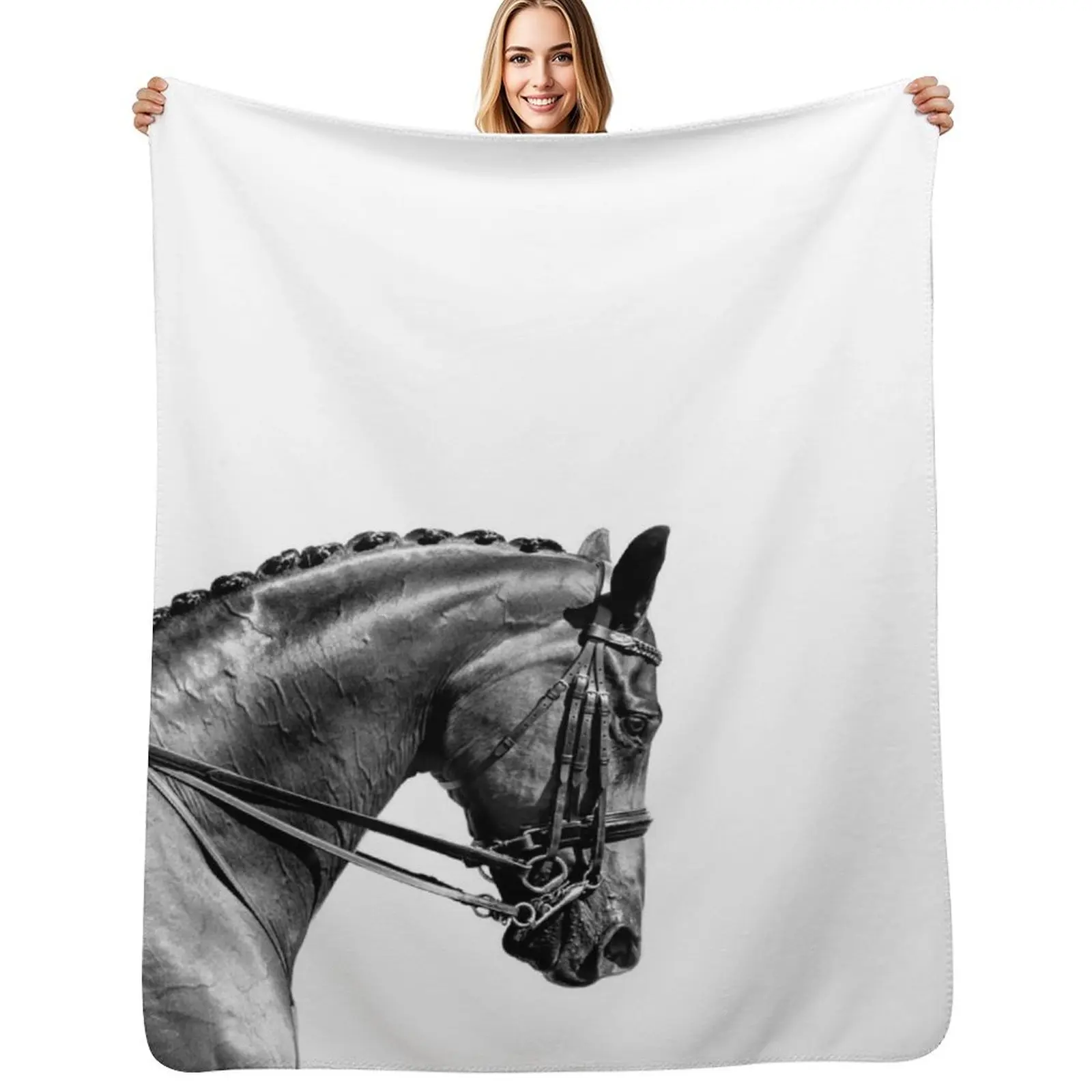 On The Bit - Dressage Horse Series Throw Blanket Travel Size Cozy Blanket for Plane Train
On The Bit - Dressage Horse Series Throw Blanket Travel Size Cozy Blanket for Plane Train