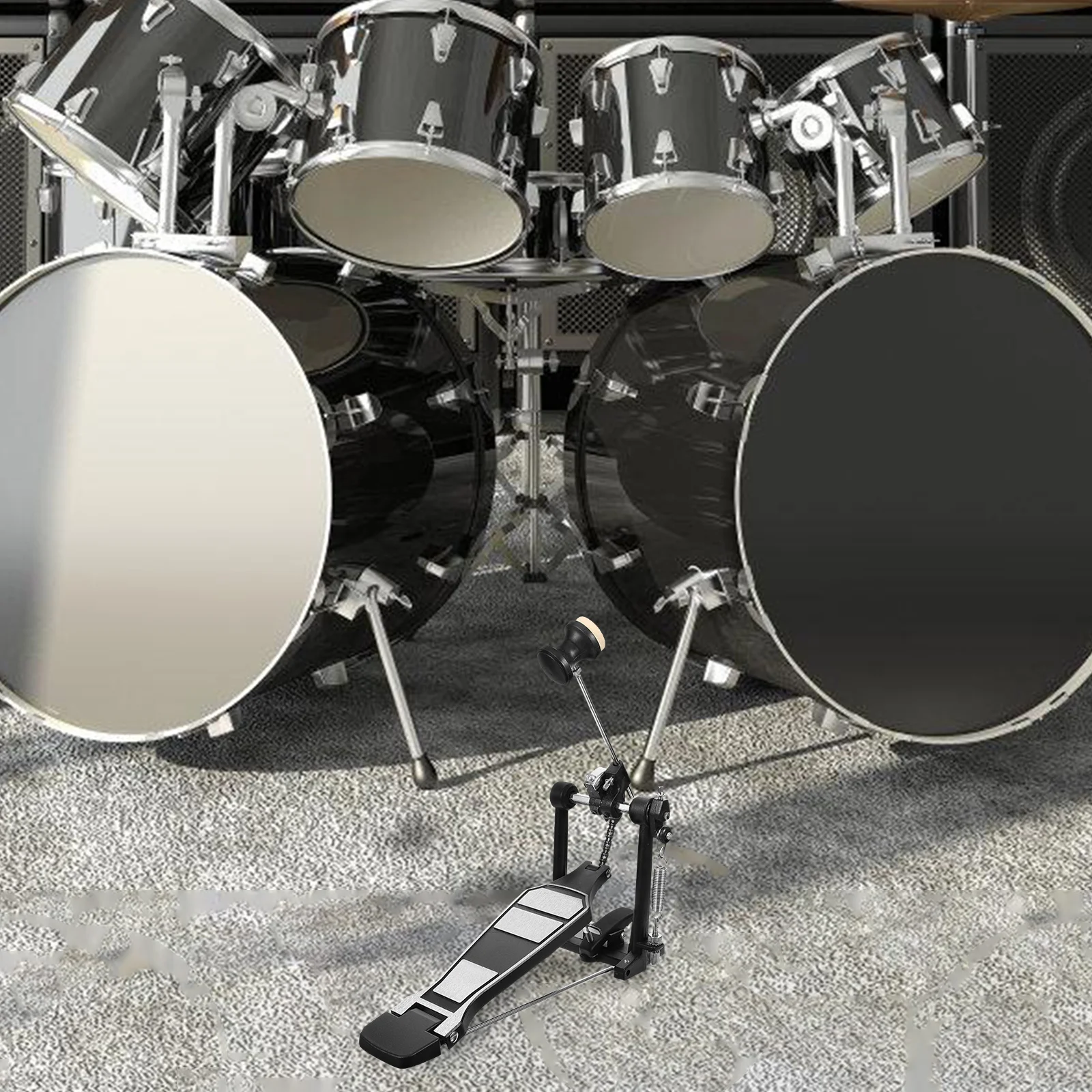 Aluminum Alloy Bass Drum Pedal Thick Chain Widened Base Extended Foot Anti Slip Adjustable Spring Tension Kick Drum Kit
Aluminum Alloy Bass Drum Pedal Thick Chain Widened Base Extended Foot Anti Slip Adjustable Spring Tension Kick Drum Kit