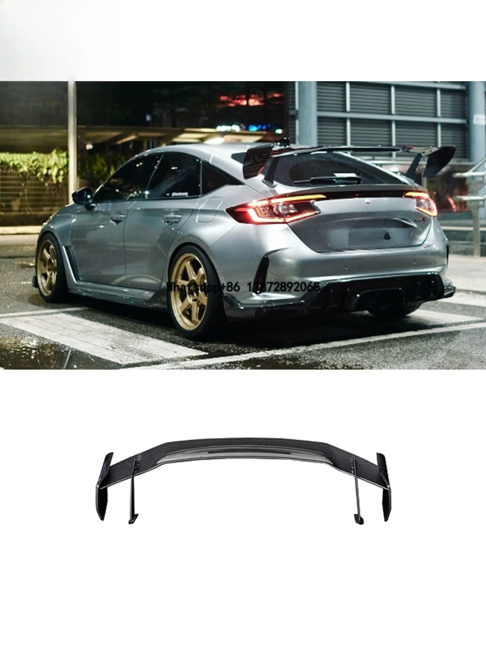 Carbon Fiber AD Style Rear Wing for Type R FL5 New Design Performance Upgrade Wholesale Body Kit Car Accessories
Carbon Fiber AD Style Rear Wing for Type R FL5 New Design Performance Upgrade Wholesale Body Kit Car Accessories