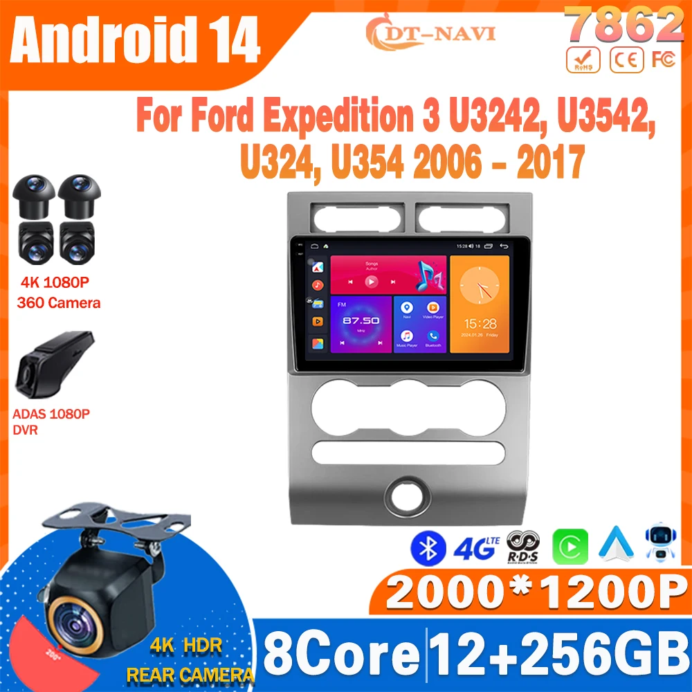 Android 14 Car Radio For Ford Expedition 3 U3242, U3542, U324, U354 2006 - 2017 Multimidia Video Player Navigation Carplay WIFI
Android 14 Car Radio For Ford Expedition 3 U3242, U3542, U324, U354 2006 - 2017 Multimidia Video Player Navigation Carplay WIFI