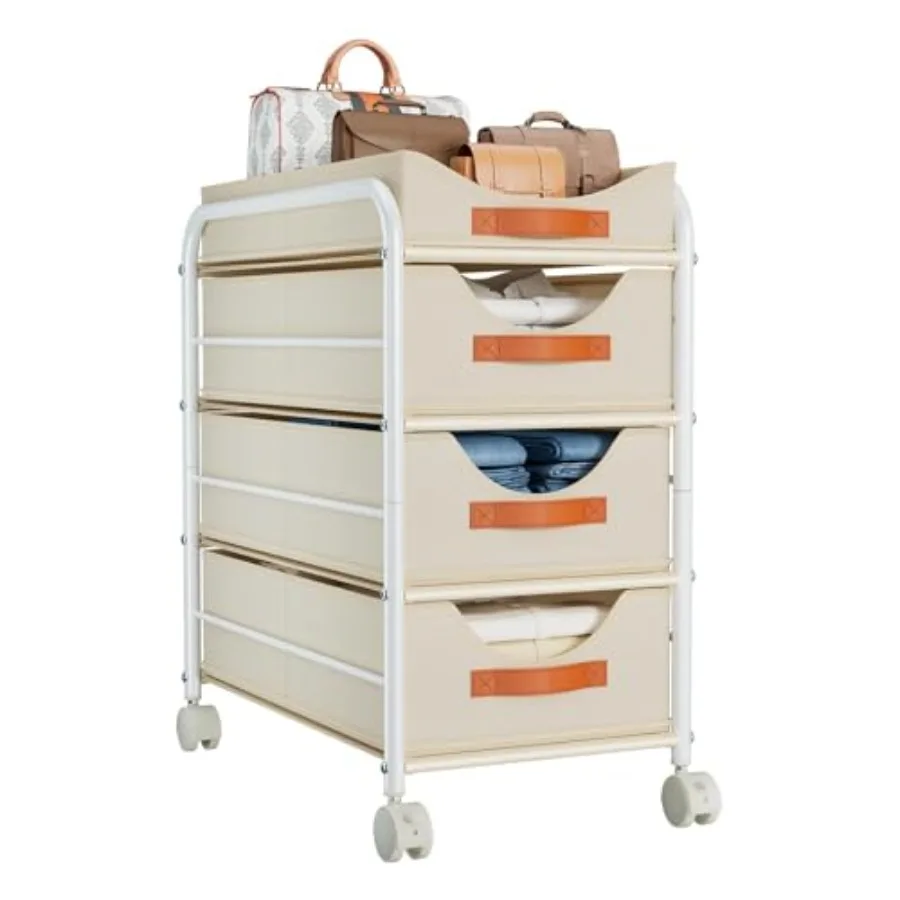 Closet Organizers and Storage 4 Tier - Fabric Clothes Drawer Storage Bins Stackable Rolling Storage Cart with Wheel Small Dress
Closet Organizers and Storage 4 Tier - Fabric Clothes Drawer Storage Bins Stackable Rolling Storage Cart with Wheel Small Dress