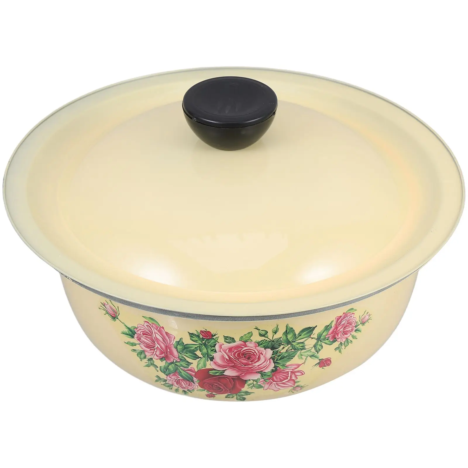 Enamel Basin Vintage Mixing Bowls Stainless Steel Retro Kitchen Sink Pans Dustproof Lids Multifunctional Use
Enamel Basin Vintage Mixing Bowls Stainless Steel Retro Kitchen Sink Pans Dustproof Lids Multifunctional Use