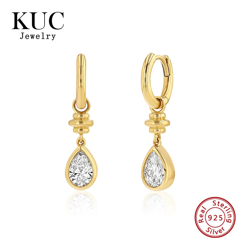 Trendy Luxury Custom 18k Gold Plated 925 Sterling Silver Fine Jewelry Pear Cut Zircon Drop Earrirngs for Women
Trendy Luxury Custom 18k Gold Plated 925 Sterling Silver Fine Jewelry Pear Cut Zircon Drop Earrirngs for Women