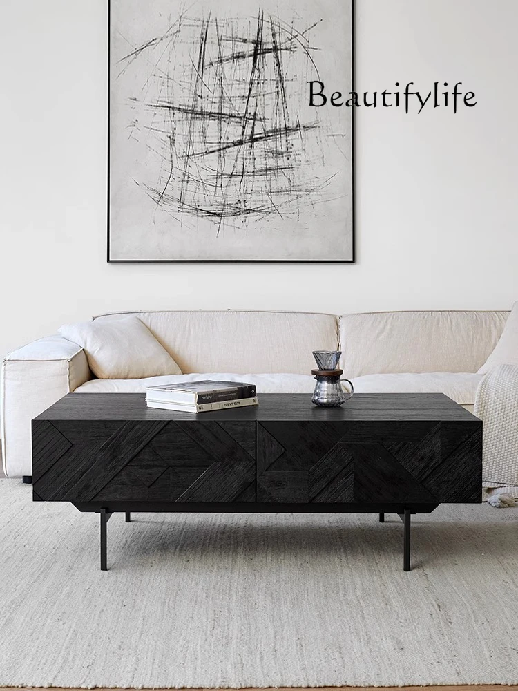 American Retro Wood Carved Coffee Table Nordic Simple Living Room Advanced Design Sense Square Coffee Table
American Retro Wood Carved Coffee Table Nordic Simple Living Room Advanced Design Sense Square Coffee Table